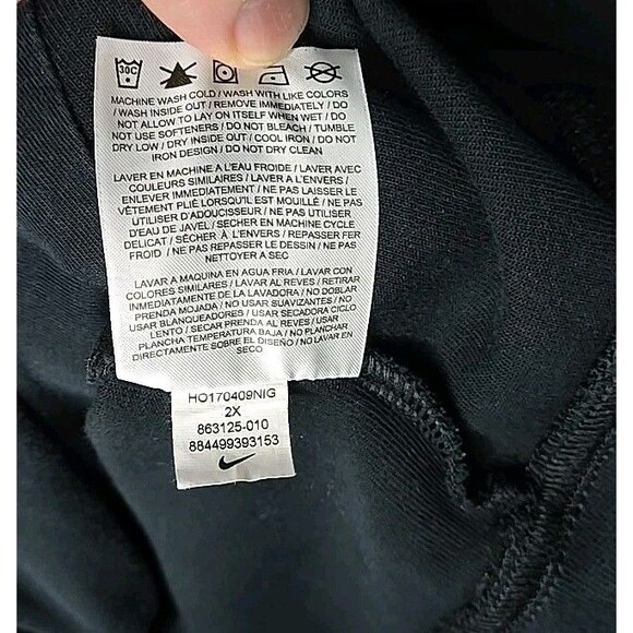 Nike Full Zip Light Hoodie Jacket, Women's Sz 2XL, Black - Picture 9 of 9